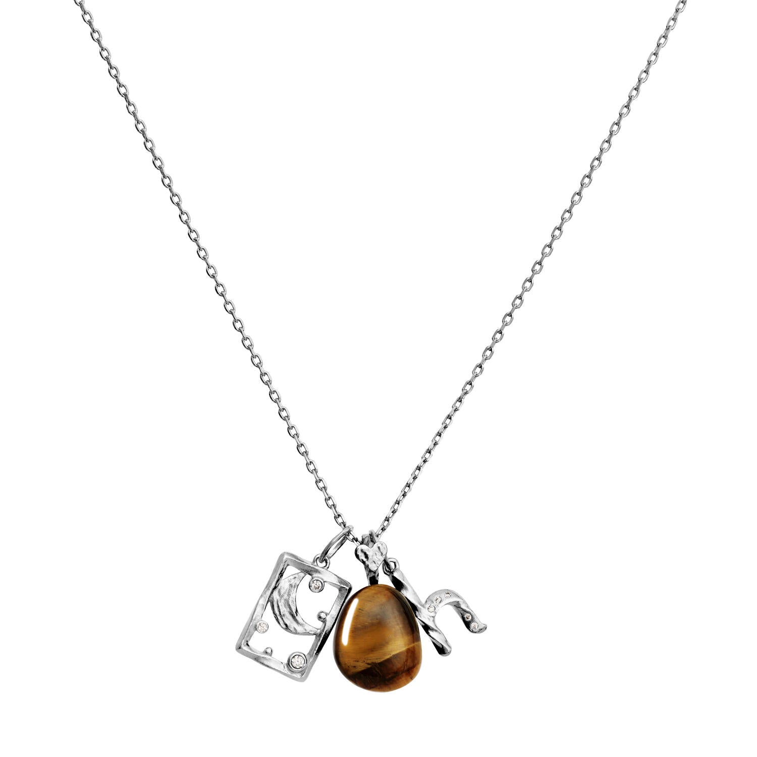 Tiger Eye Earth vedhæng - sølv